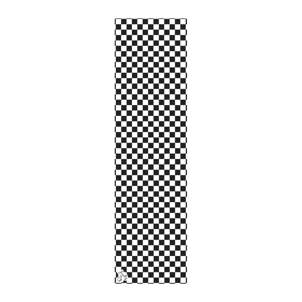 Fruity Griptape (9"x33") Black and White Checkers Single Sheet