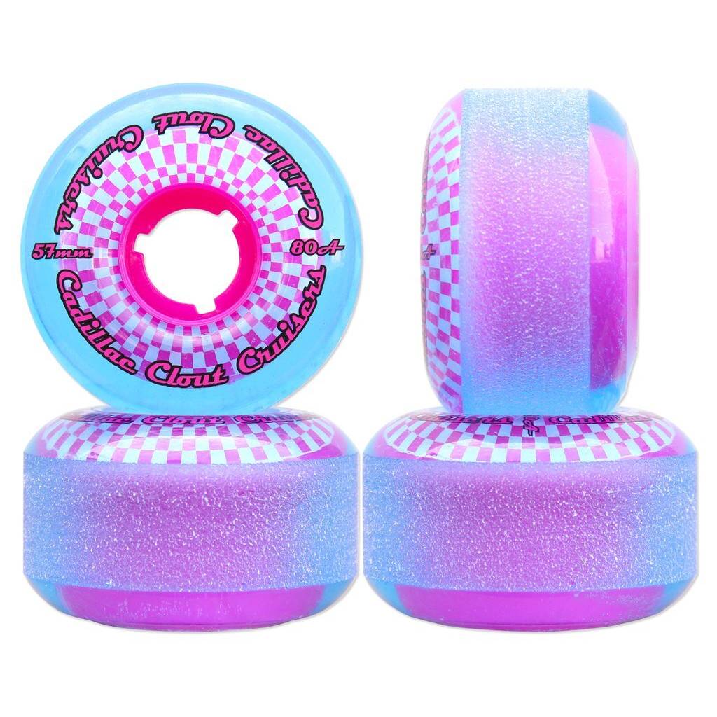 Cadillac Clout 57mm 80a Blue Pink cruiser wheels