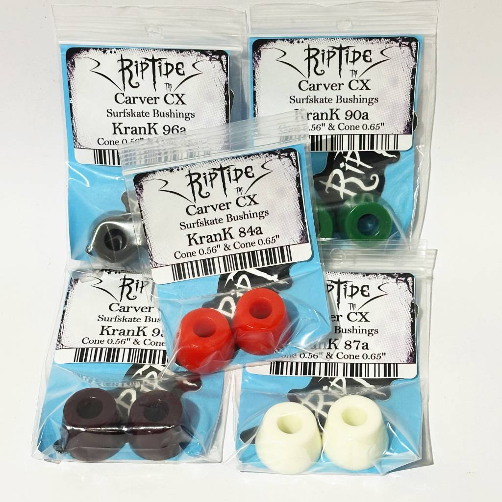 RipTide Krank Carver CX dual cone surfskate bushings