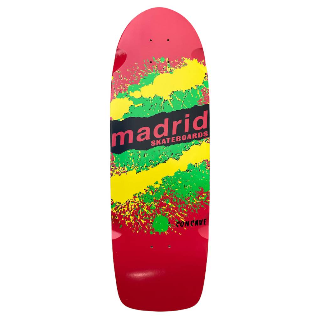 Madrid Deck Retro Explosion Red skateboard deck