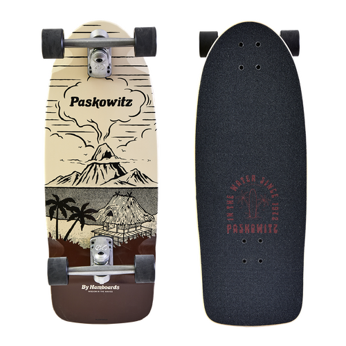 Hamboards Complete 30" Paskowitz Surfskate Hut Island