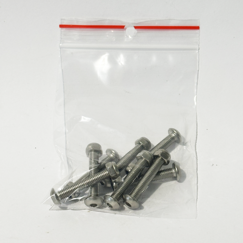 Hopkin Skate precision stainless steel M5 30mm allen panhead bolts