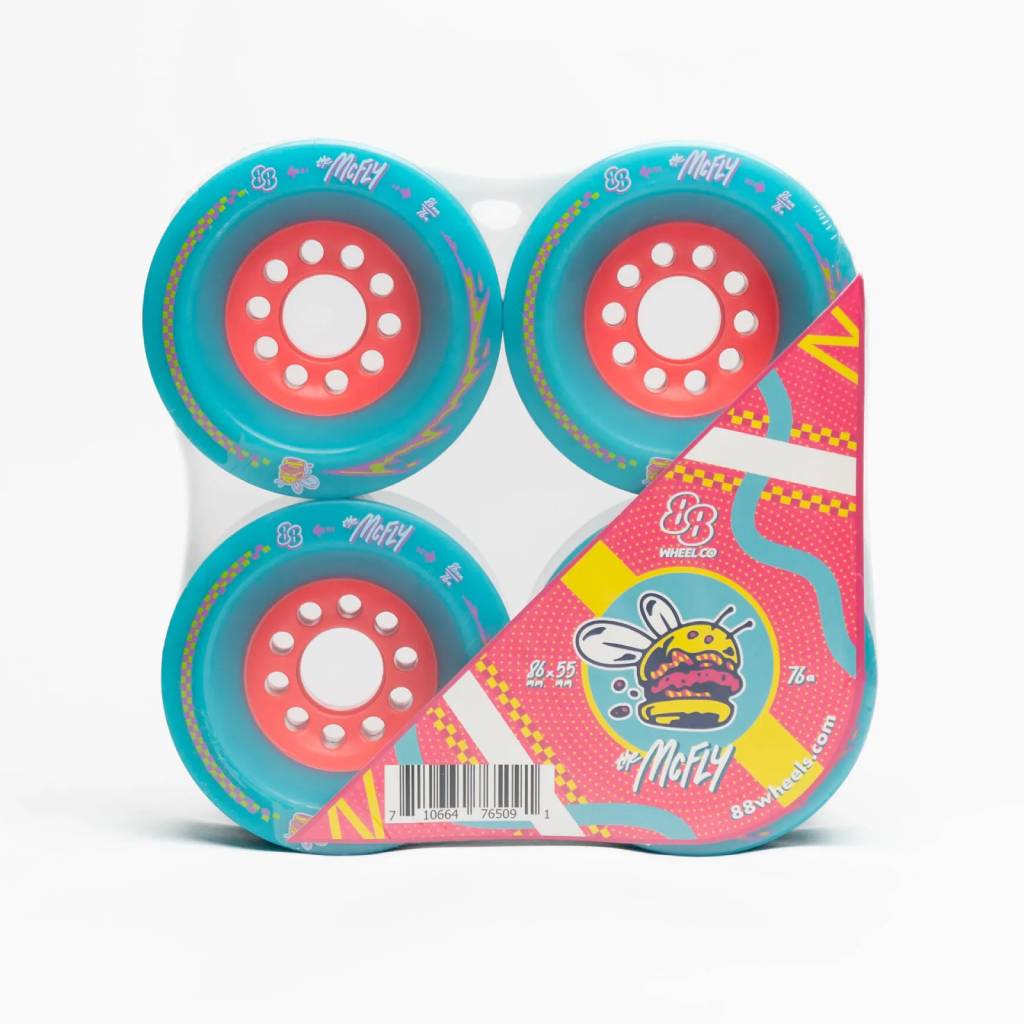 88 Wheels McFly 86mm 76a LDP longboard wheels