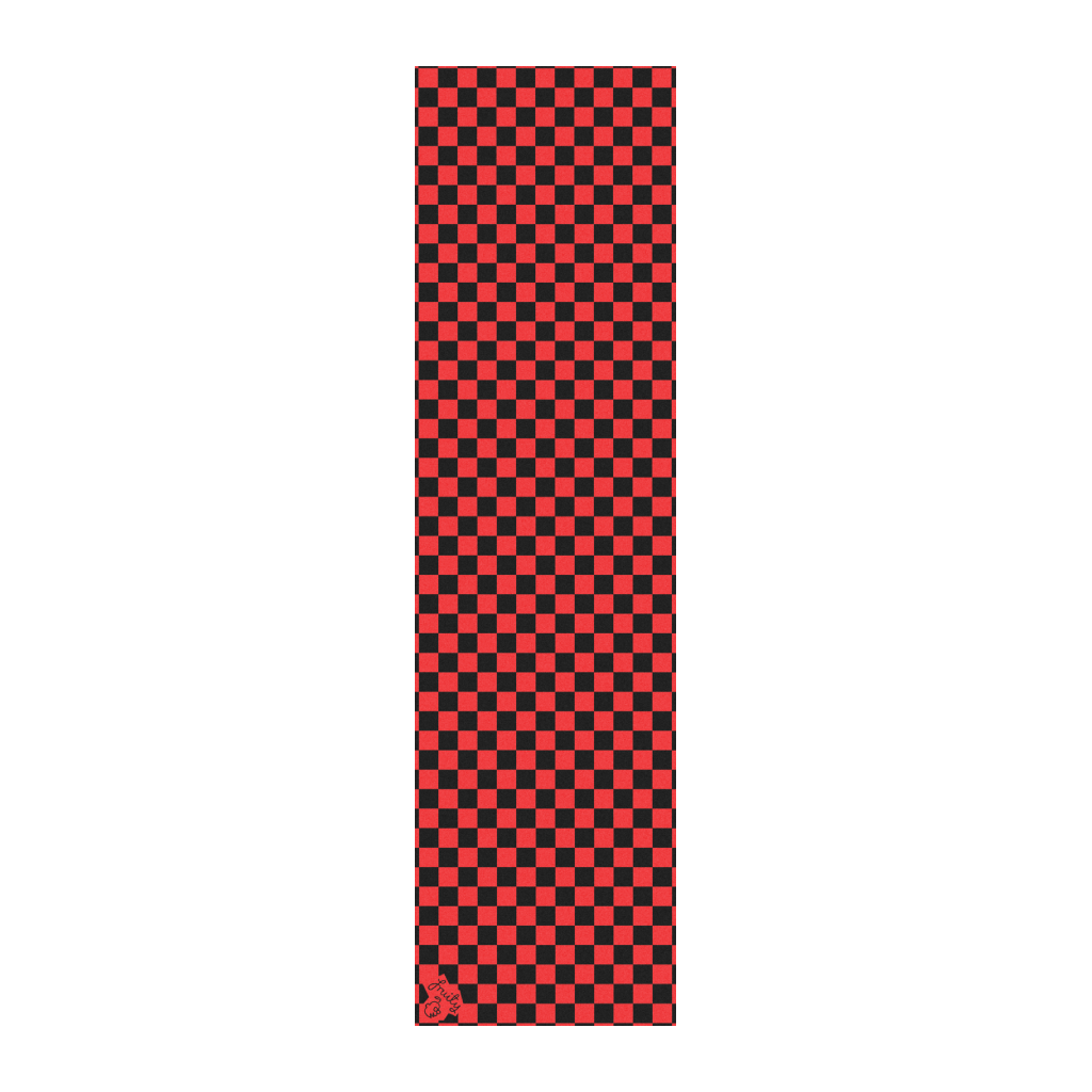 Fruity Griptape (9"x33") Black and Red Checkers Single Sheet