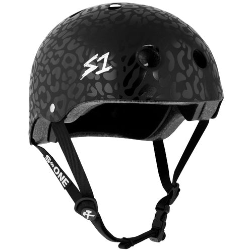 S-One Lifer Helmet in Black on Black Leopard Hosoi