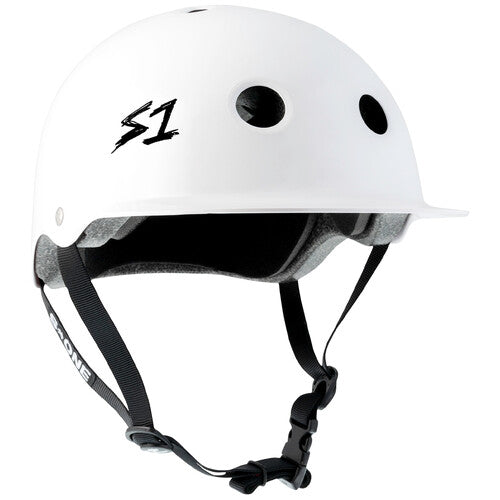 S-One Lifer Brim Helmet in White Gloss