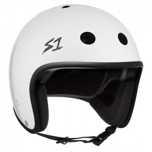 S-One Retro Lifer Helmet in White Gloss