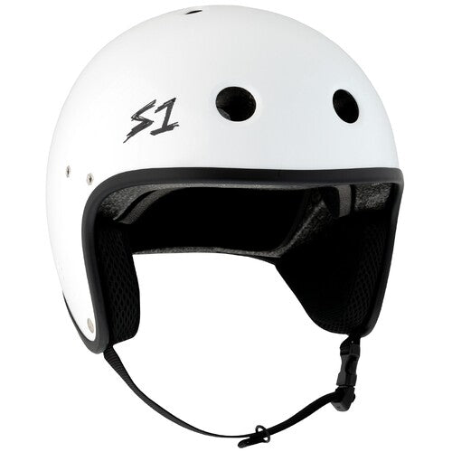 S-One Retro Lifer E-Helmet Helmet in White Gloss
