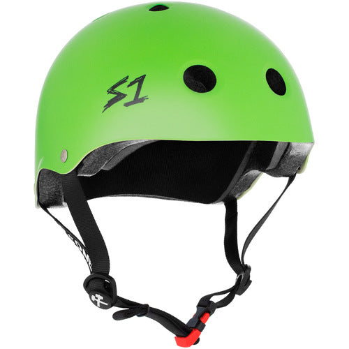 S-One Mini Lifer Helmet in Bright Green Matte