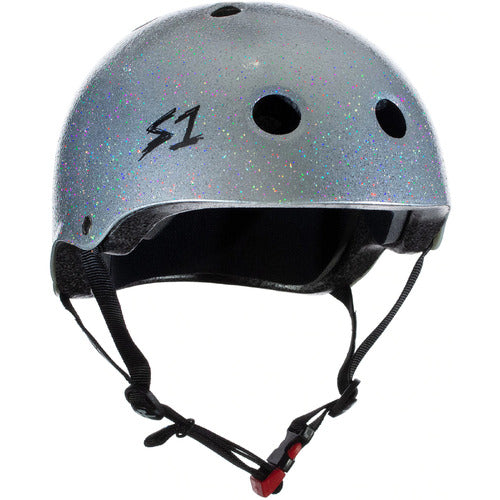 S-One Mini Lifer Helmet in Silver Gloss Glitter