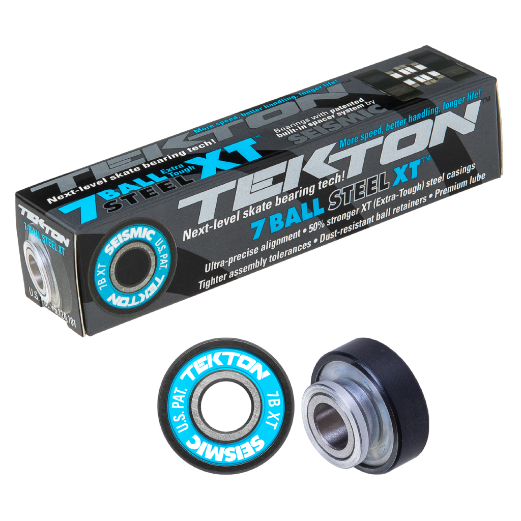 Seismic Tekton 7-Ball XT Steel Built-In longboard bearings