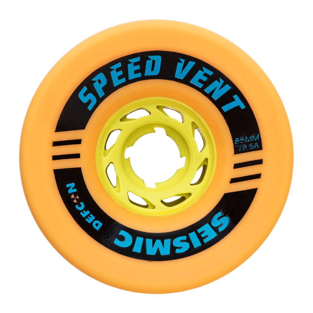 Seismic Speed Vent 85mm 78.5a mango longboard wheels