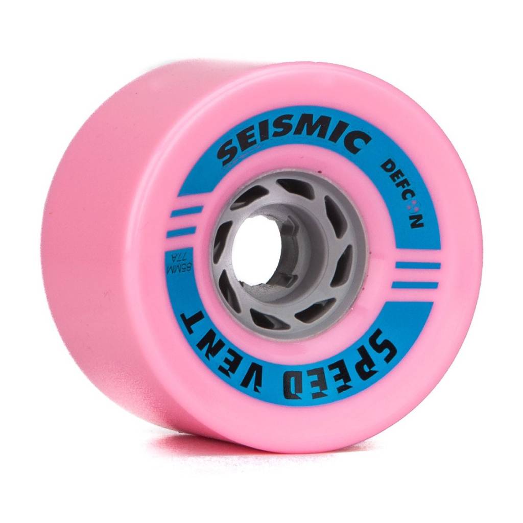 Seismic Speed Vent 85mm 77a bubblegum longboard wheels