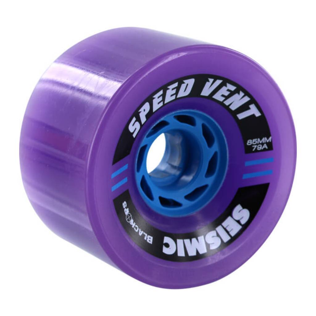 Seismic Speed Vent 85mm 79a purple longboard wheels