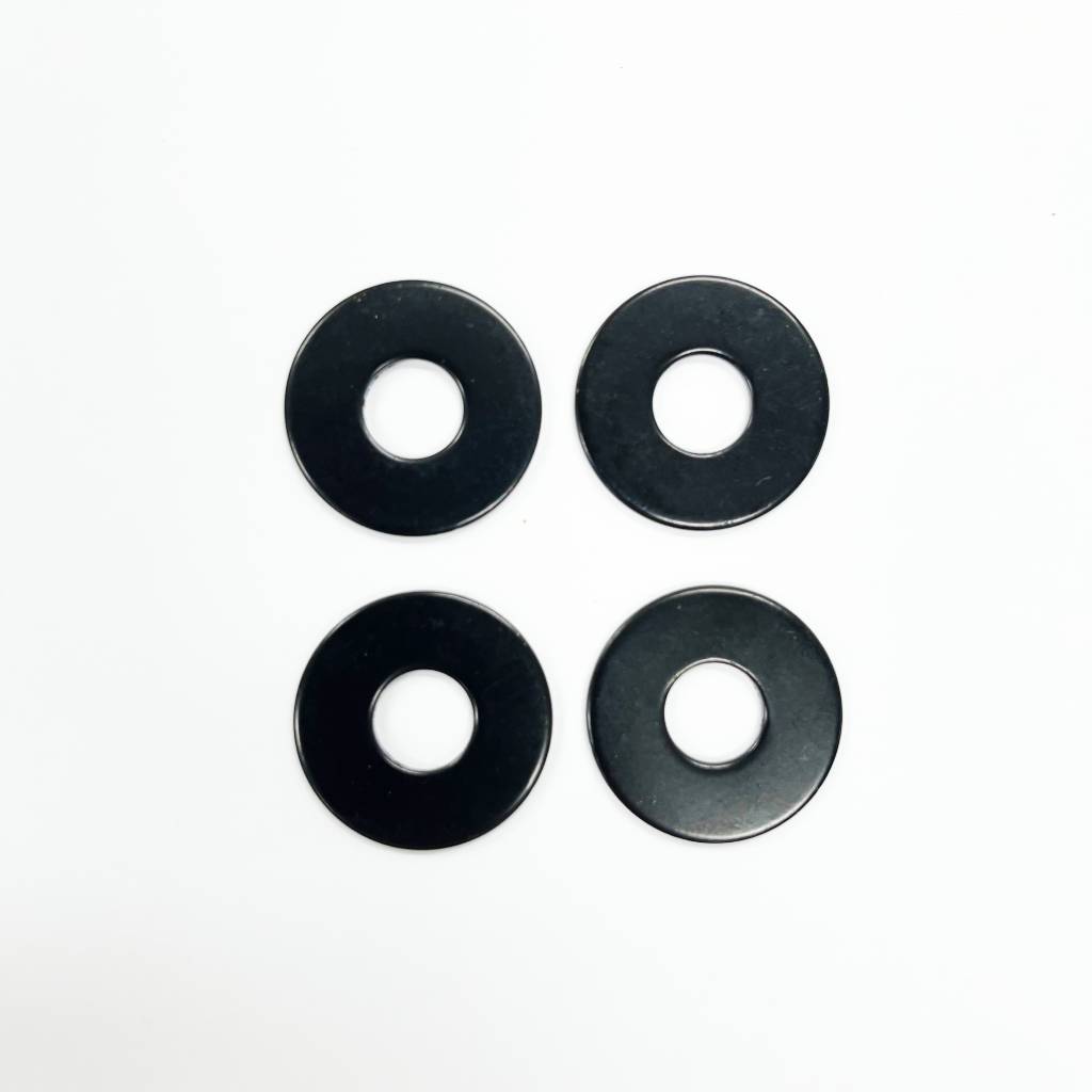 Black Performance Stringer Washers 88 Wheel Co Flat stainless steel black washers