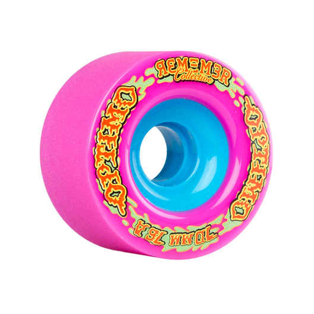 Remember Collective Optimo 70mm 76a Pink longboard wheels