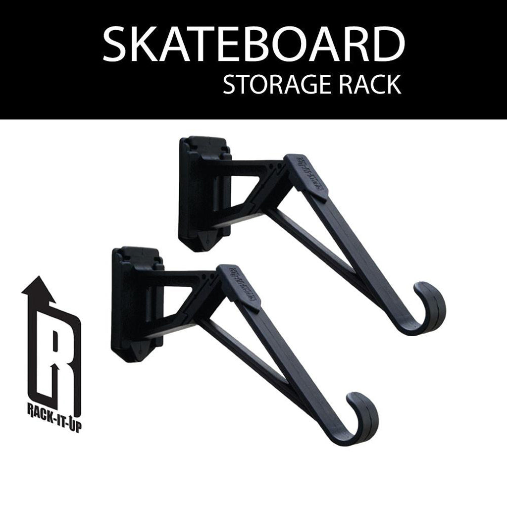 Rack-It-Up Skateboard Longboard Snowboard Wall Storage Brackets