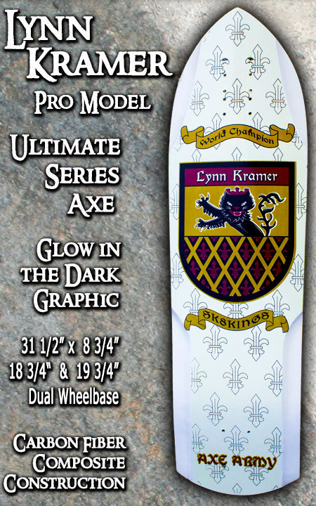 SK8Kings Axe Ultimate Carbon Lynn Kramer Crest Pro slalom deck - 31.5 x 8.75