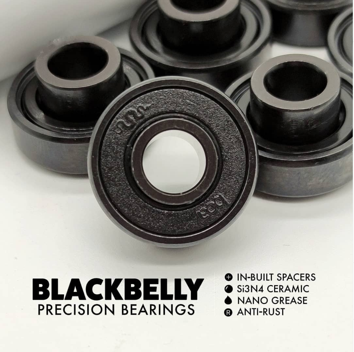 Boa Black Belly Ceramic bearings with LIFETIME warranty