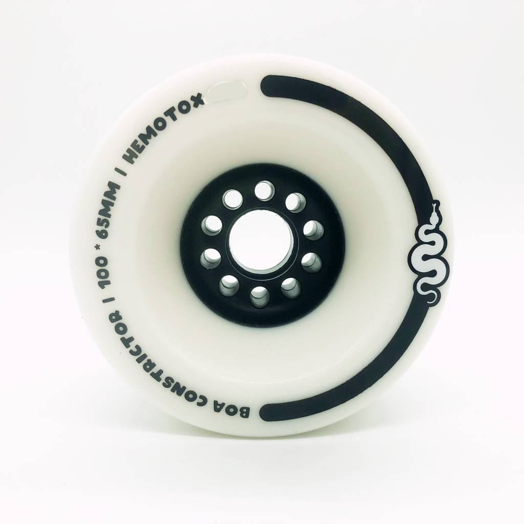 Boa Constrictor White 100mm Longboard Wheels for LDP / Electric