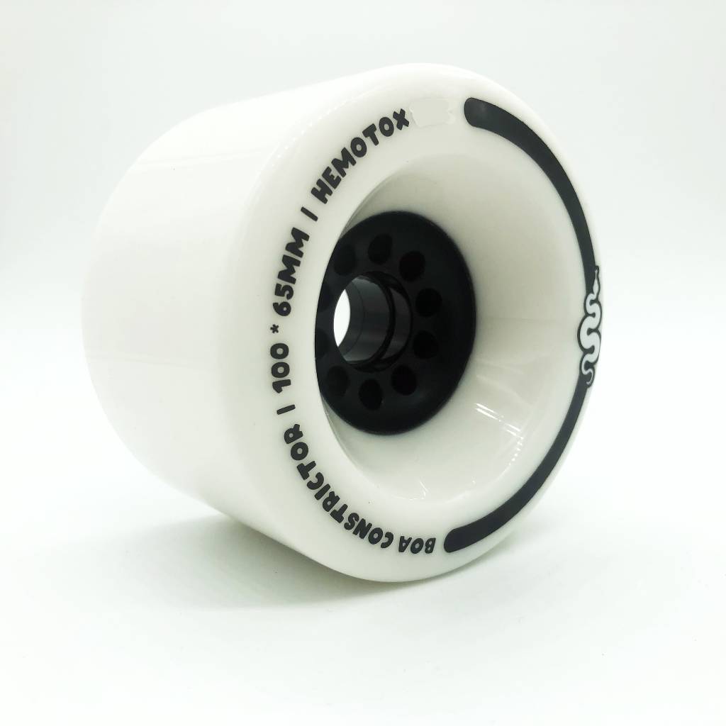 Boa Constrictor 100mm 76a ultra soft white longboard wheels