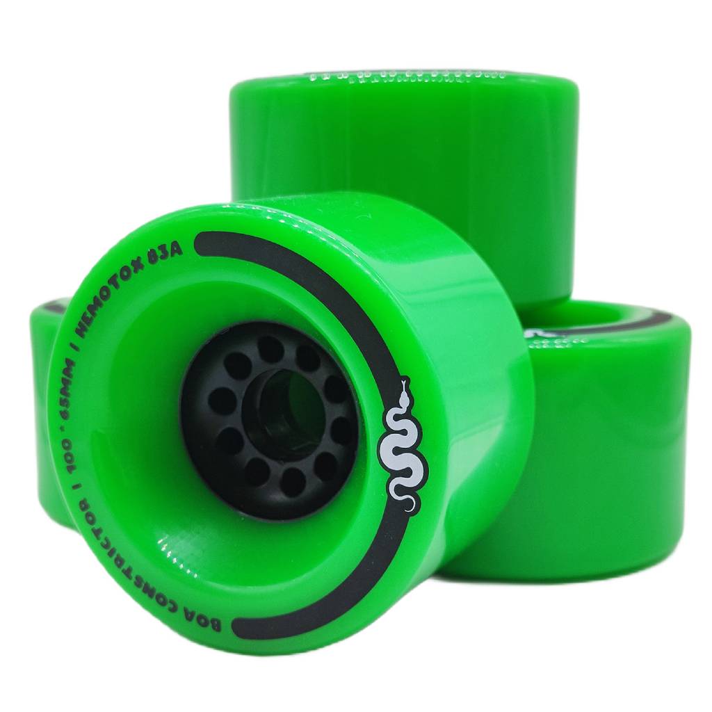 Boa Constrictor 100mm 76a ultra soft green longboard wheels