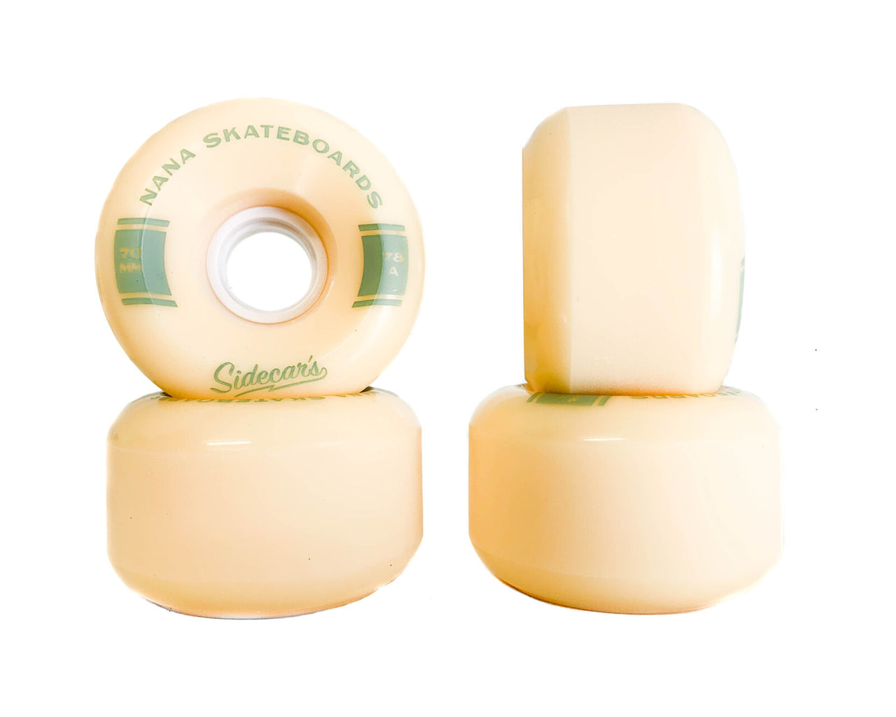 Nana Sidecars 70mm 78a beige freeride wheels