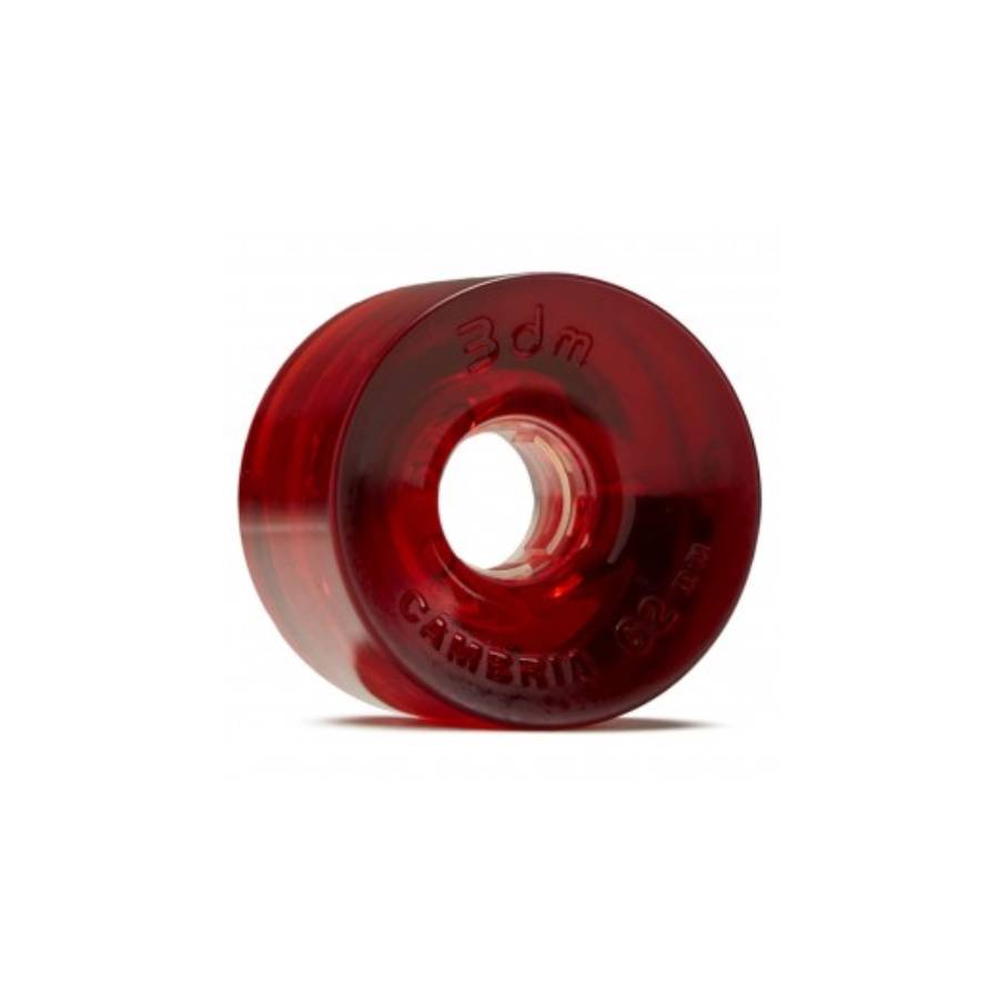 Seismic 3DM Cambria 62mm 80a vintage Clear red longboard wheels