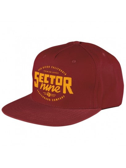 Sector 9 Lockstep maroon skate hat