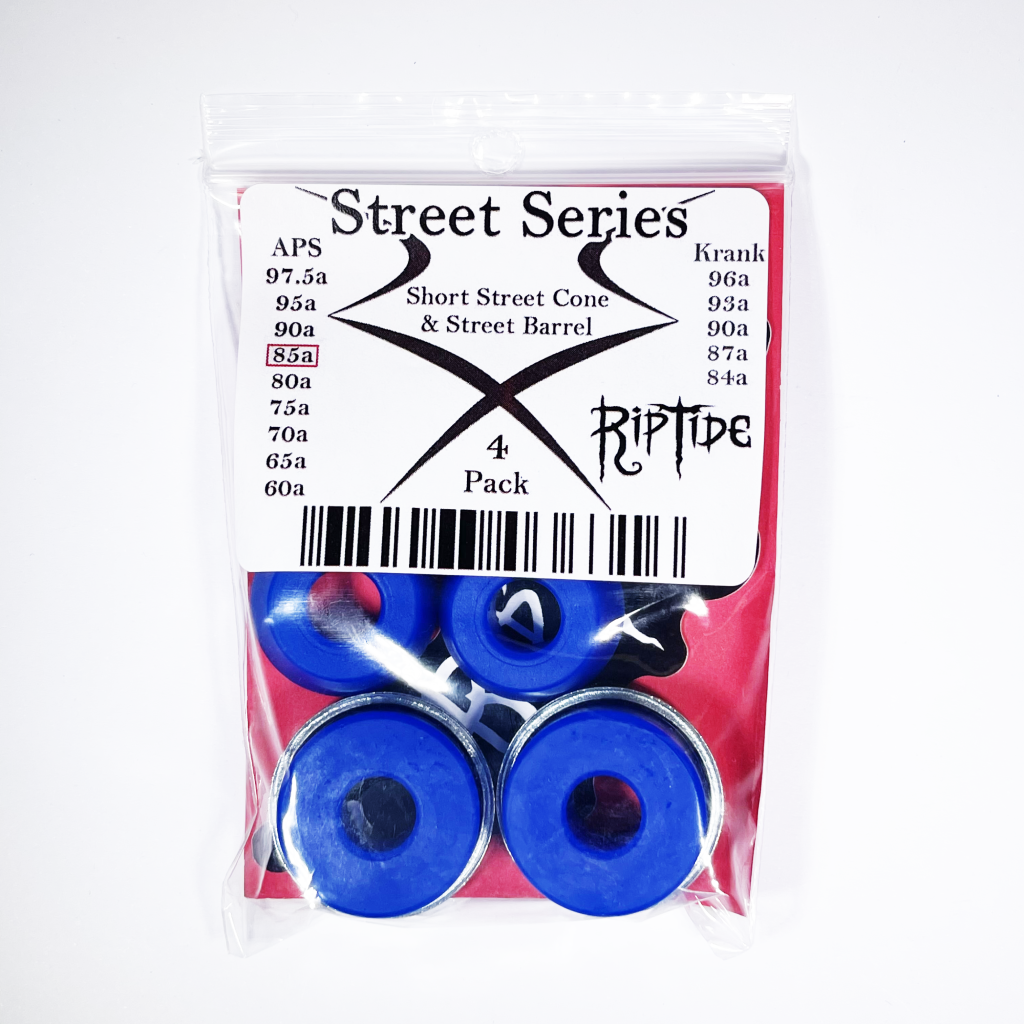 RipTide APS Short Street Cone and Street Barrel skateboard bushing kit
